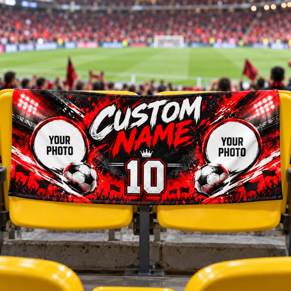 ผ้าขนหนูสำหรับแฟนฟุตบอล 1 ผืน  - Party Games Name บทวิจารณ์และราคา